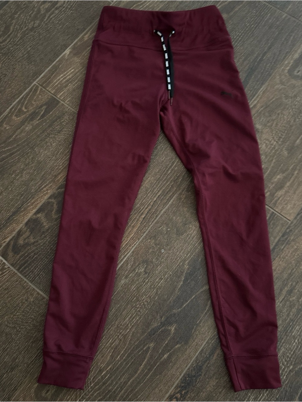 Puma Burgundy Leggings with Drawstring